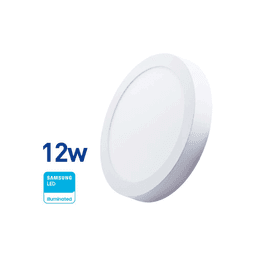 Lámpara WellMax Panel Embutido Circular 12W