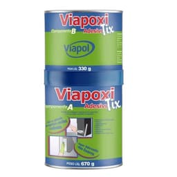 Viapol Viapoxi Adhesivo Tix Componente A 670g + Componente B 330g